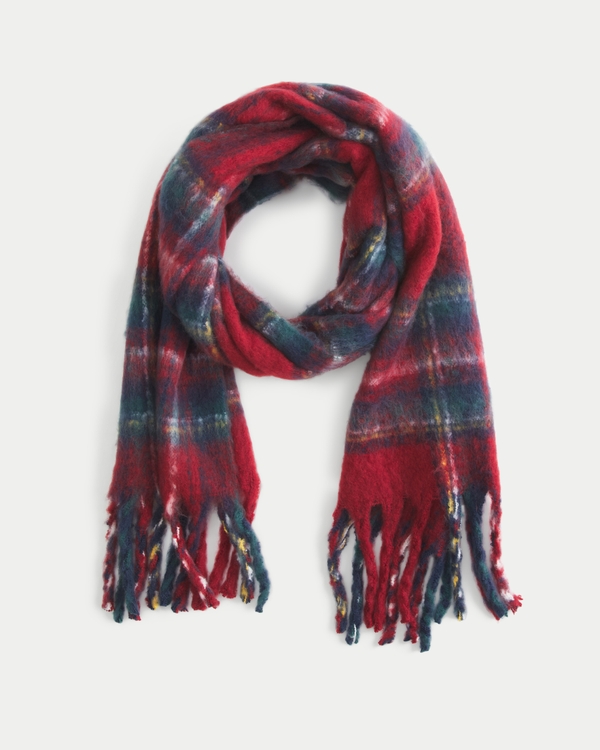 Holiday Vault Release Plaid Scarf, Red Plaid view 1