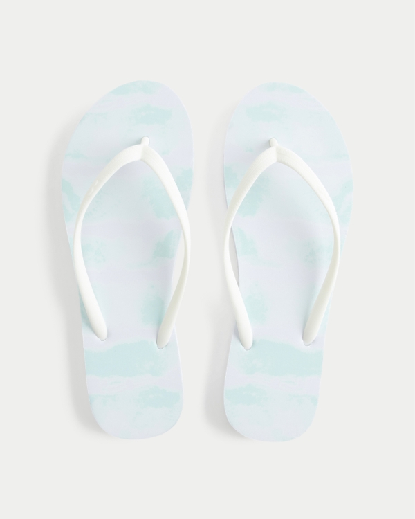 Flip Flops, Navy Pattern view 1