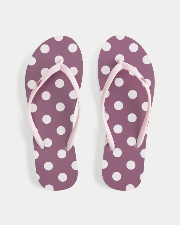 Flip Flops, Purple Dot view 1