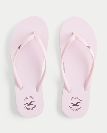 Women's Rubber Logo Flip Flops | Women's Swimwear | HollisterCo.com