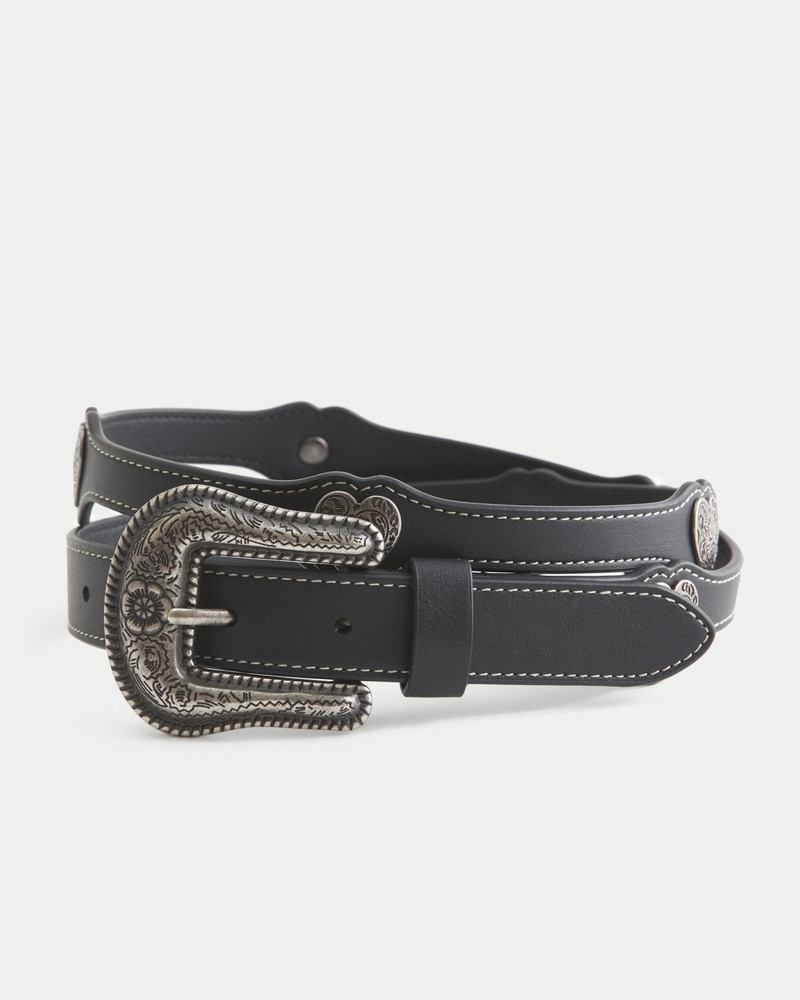 ウィメンズ Faux Leather Heart Detail Belt | ウィメンズ