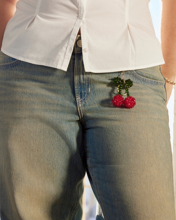 Cherry Bead Keychain, Cherry view 1