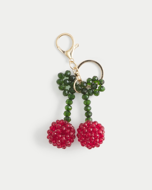 Cherry Bead Keychain, Cherry view 1