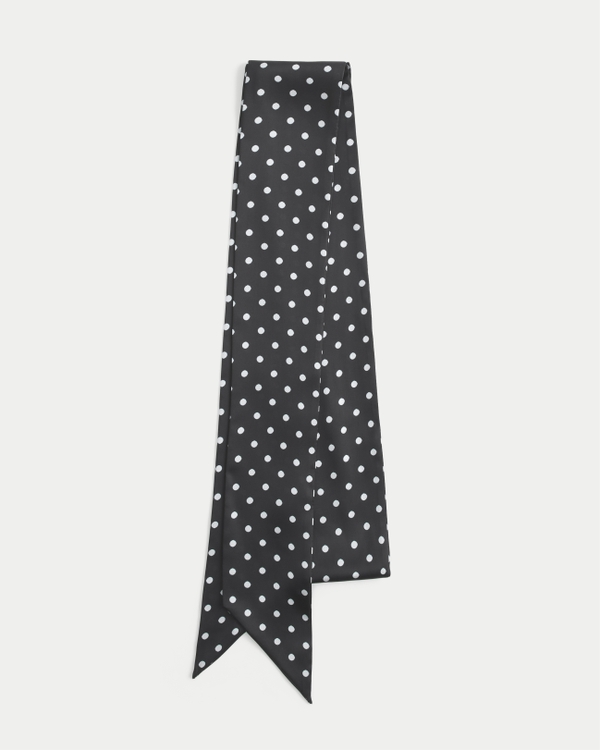 Polka Dot Scarf Belt, Black Dot view 2