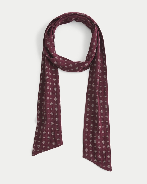 Pattern Scarf, Mulberry Print view 1