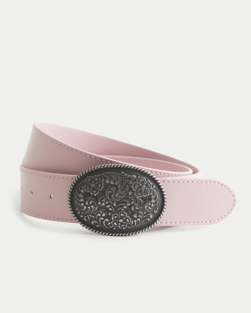 Women's Pink Faux Leather Belt | Women's Current Rotation