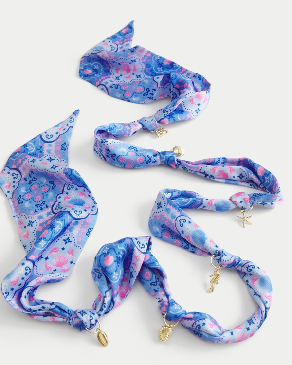 Scarf Charm Belt, Pink Print view 1