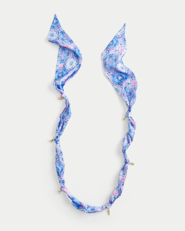 Scarf Charm Belt, Pink Print view 2