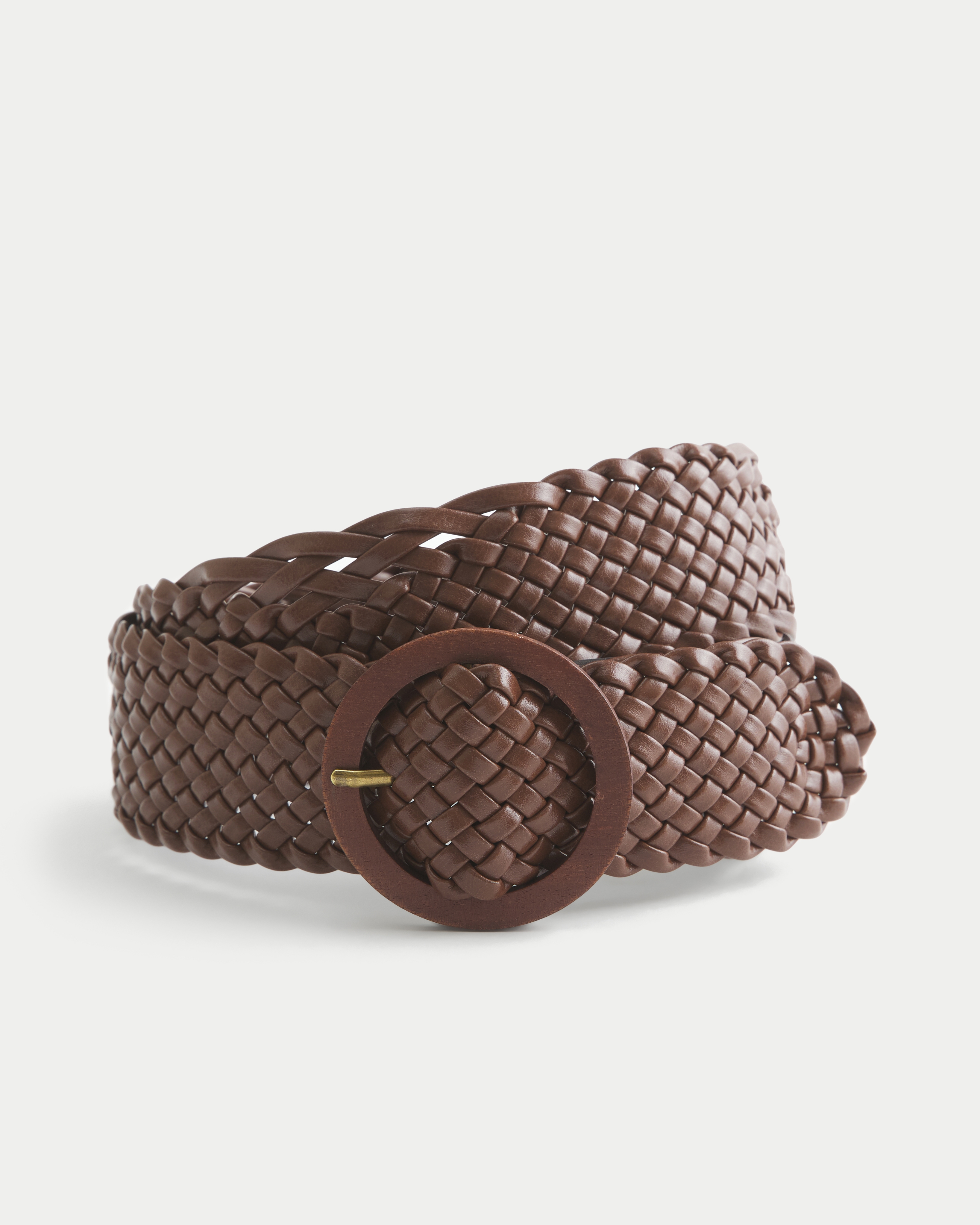 Braided Faux Leather Belt