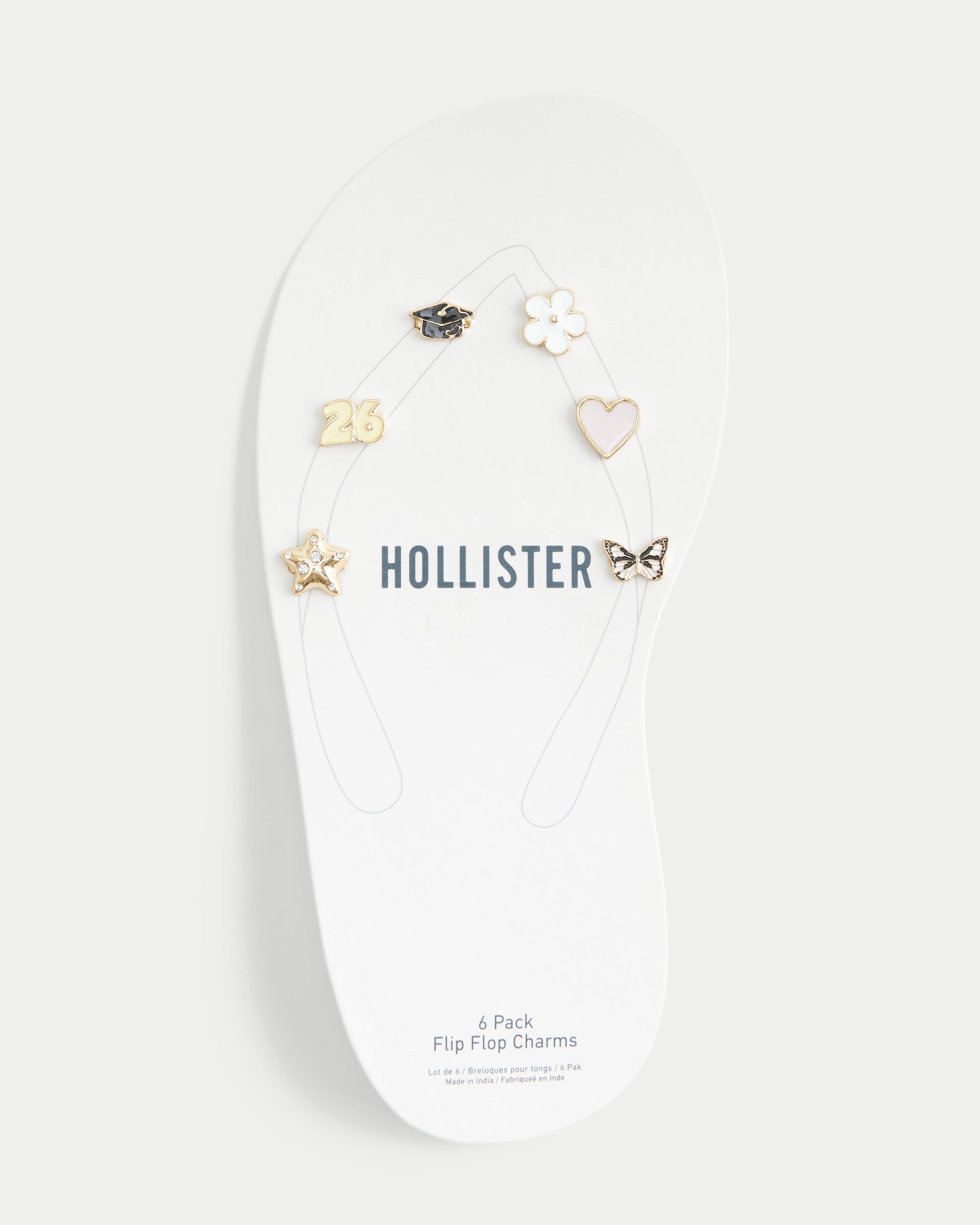 Graduation Flip Flop Charm 6-Pack