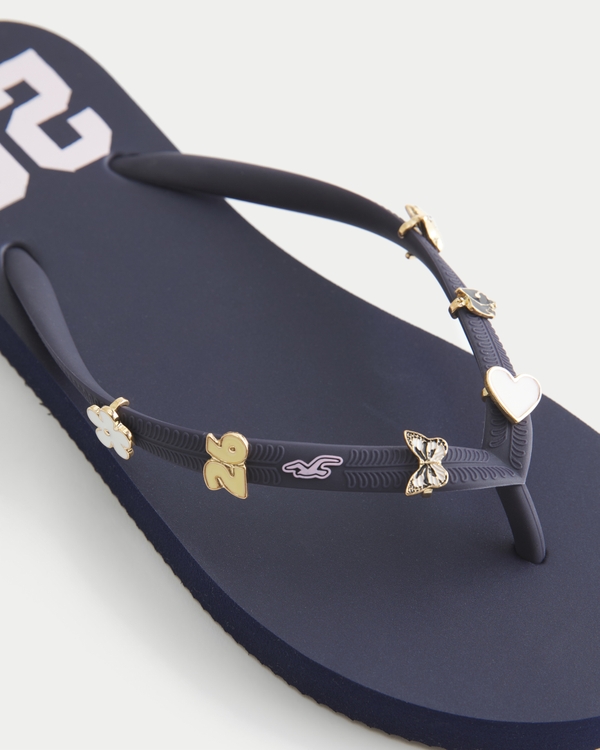 Graduation Flip Flop Charm 6-Pack, Gold 6 Pk view 2