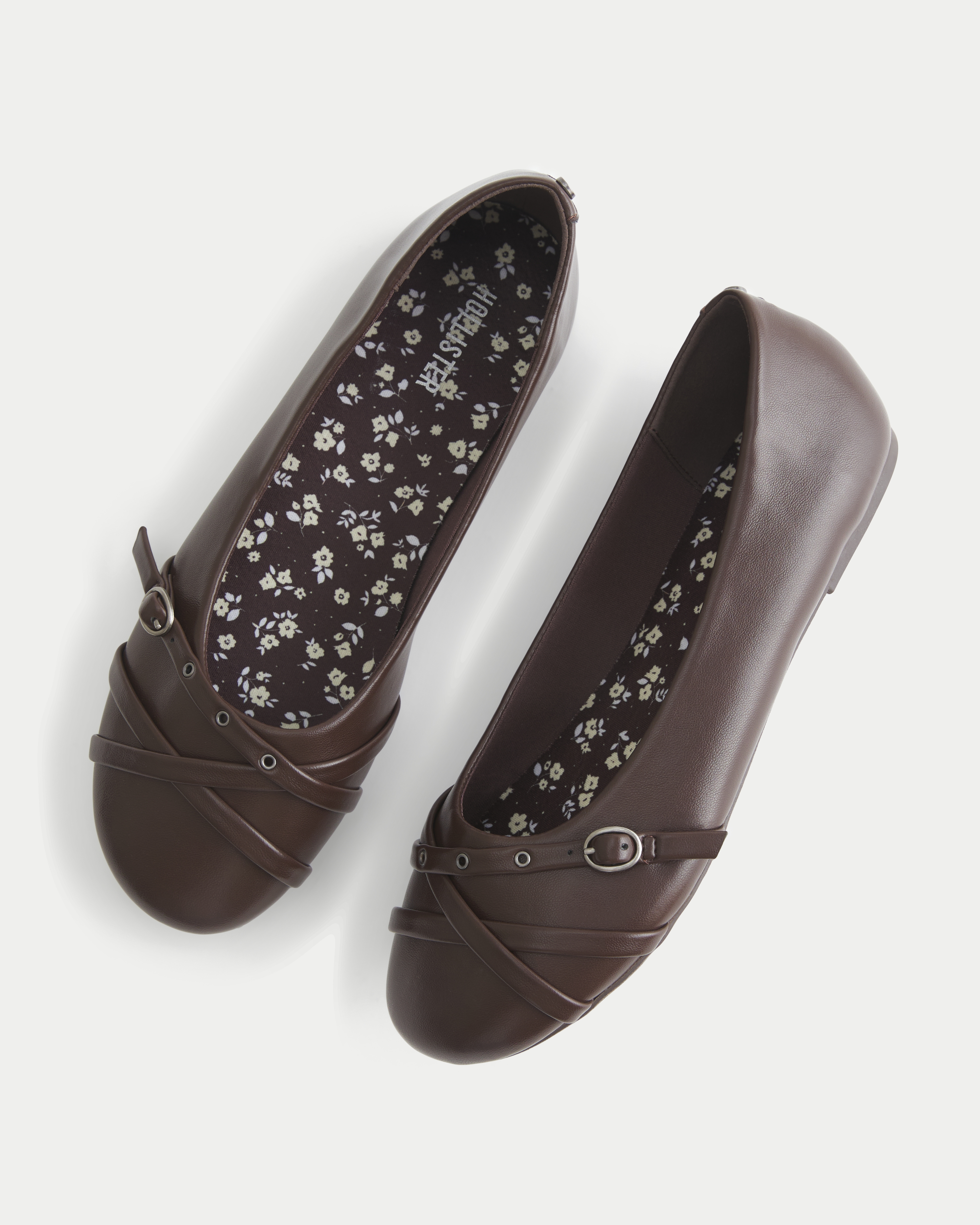 Faux Leather Flats