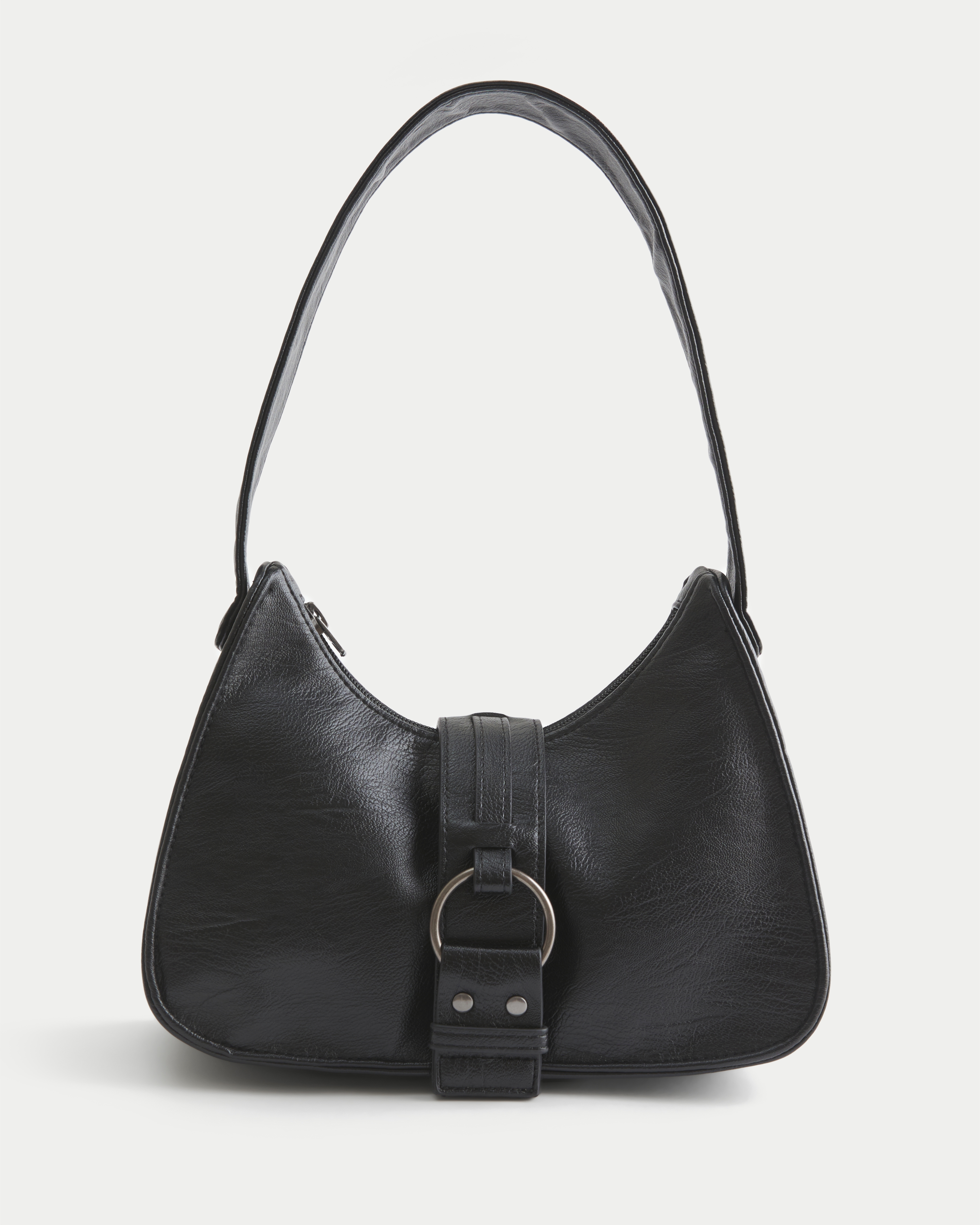 Belted Faux Leather Purse