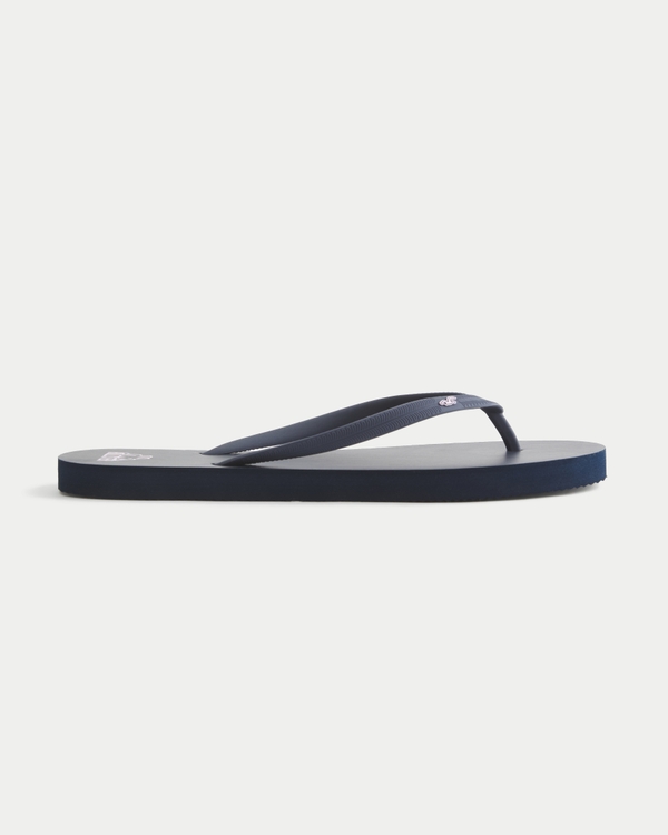 Hollister + Kappa Rubber Flip Flops, Navy view 2