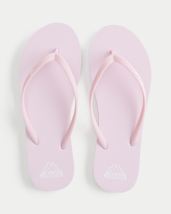 Hollister + Kappa Rubber Flip Flops, Light Pink view 1