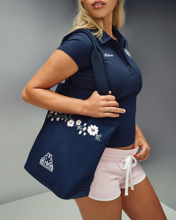 Hollister + Kappa Canvas Tote, Navy view 1