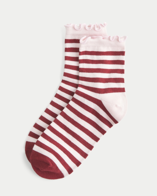 Striped Socks, Red Stripe view 1