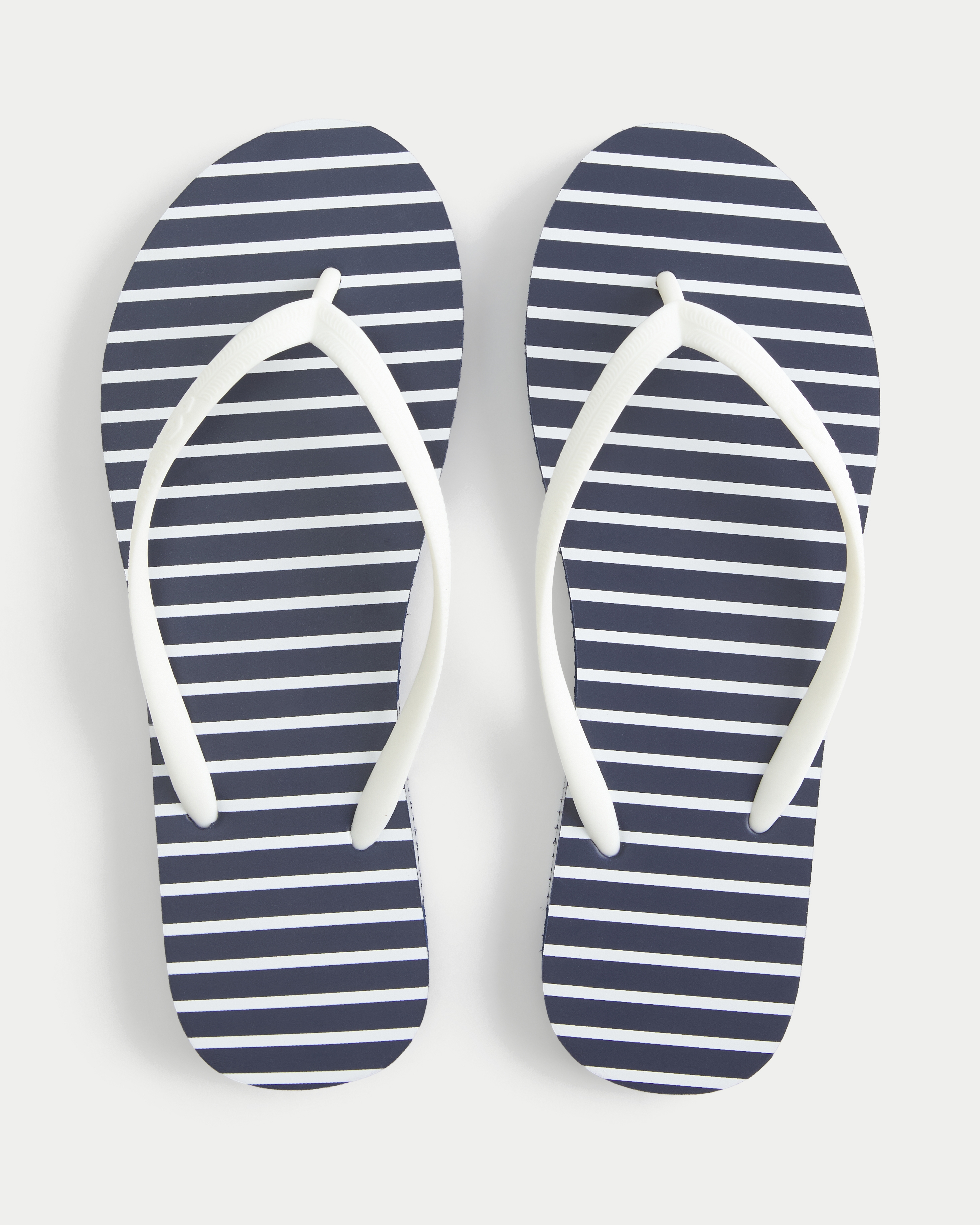 Patterned Rubber Flip Flops