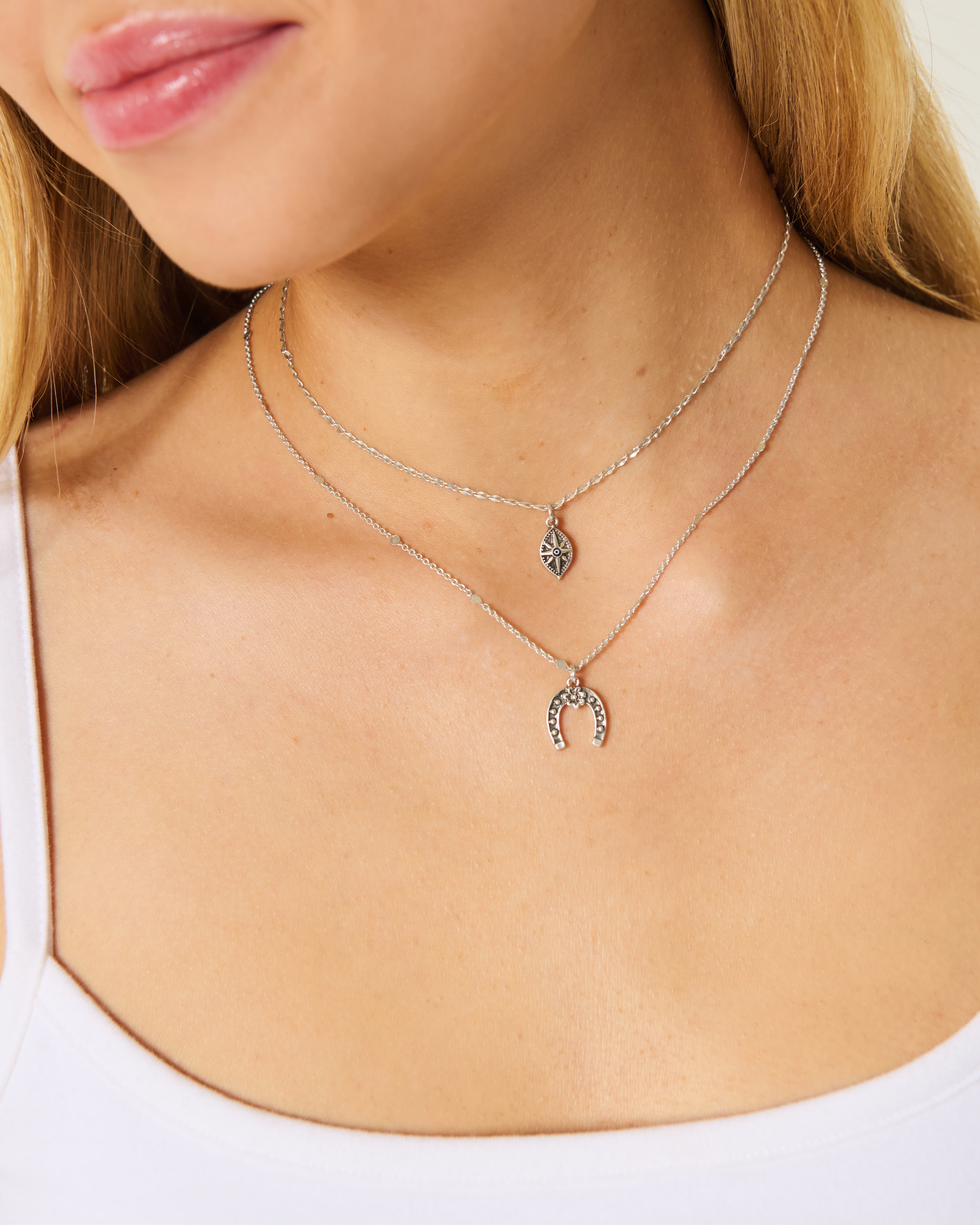 Horseshoe Necklace 2-Pack