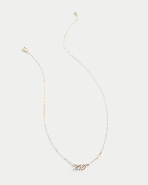 2027 Necklace, Gold view 1