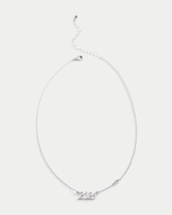 2026 Necklace, Silver view 2