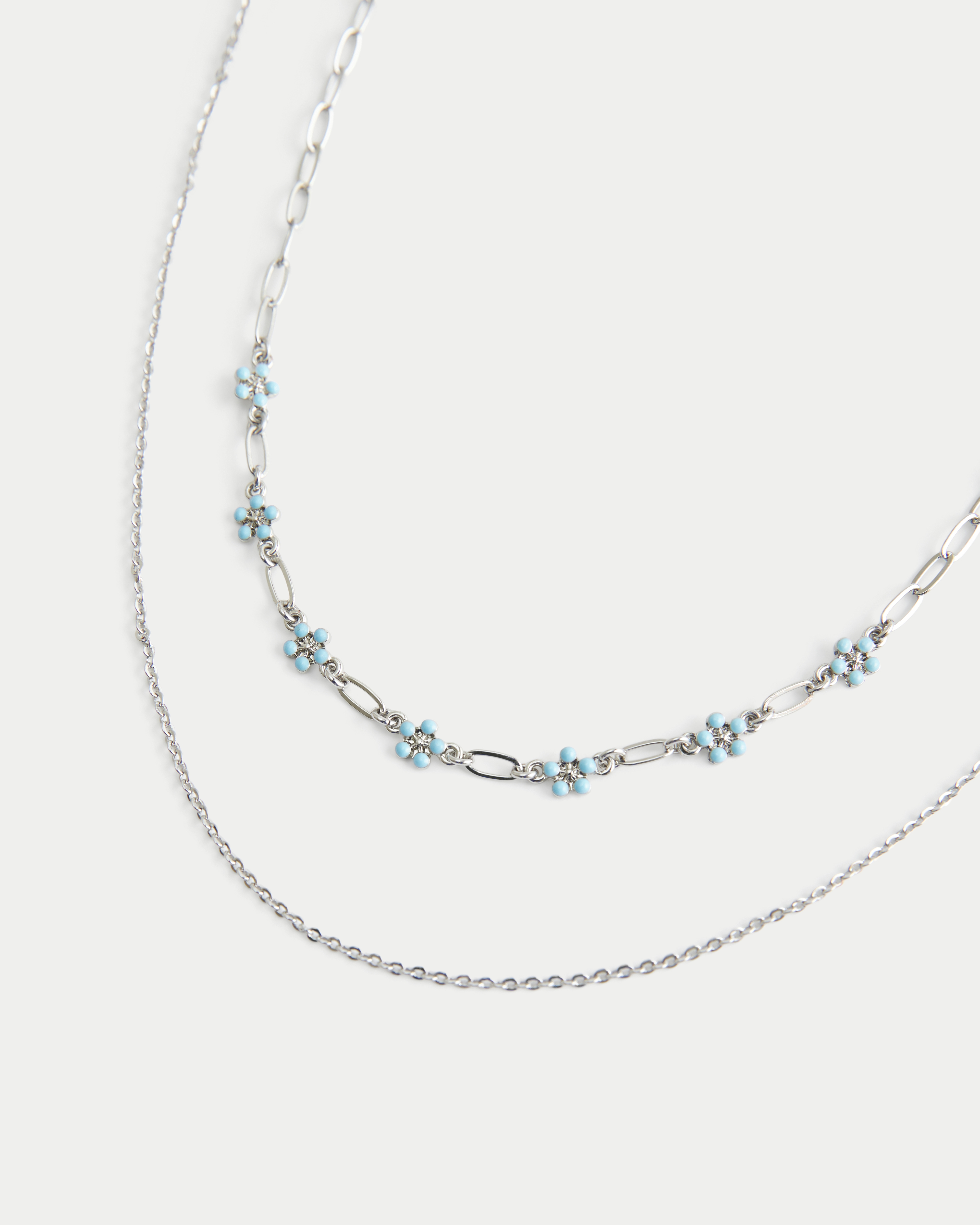 Floral Charm Necklace 2-Pack