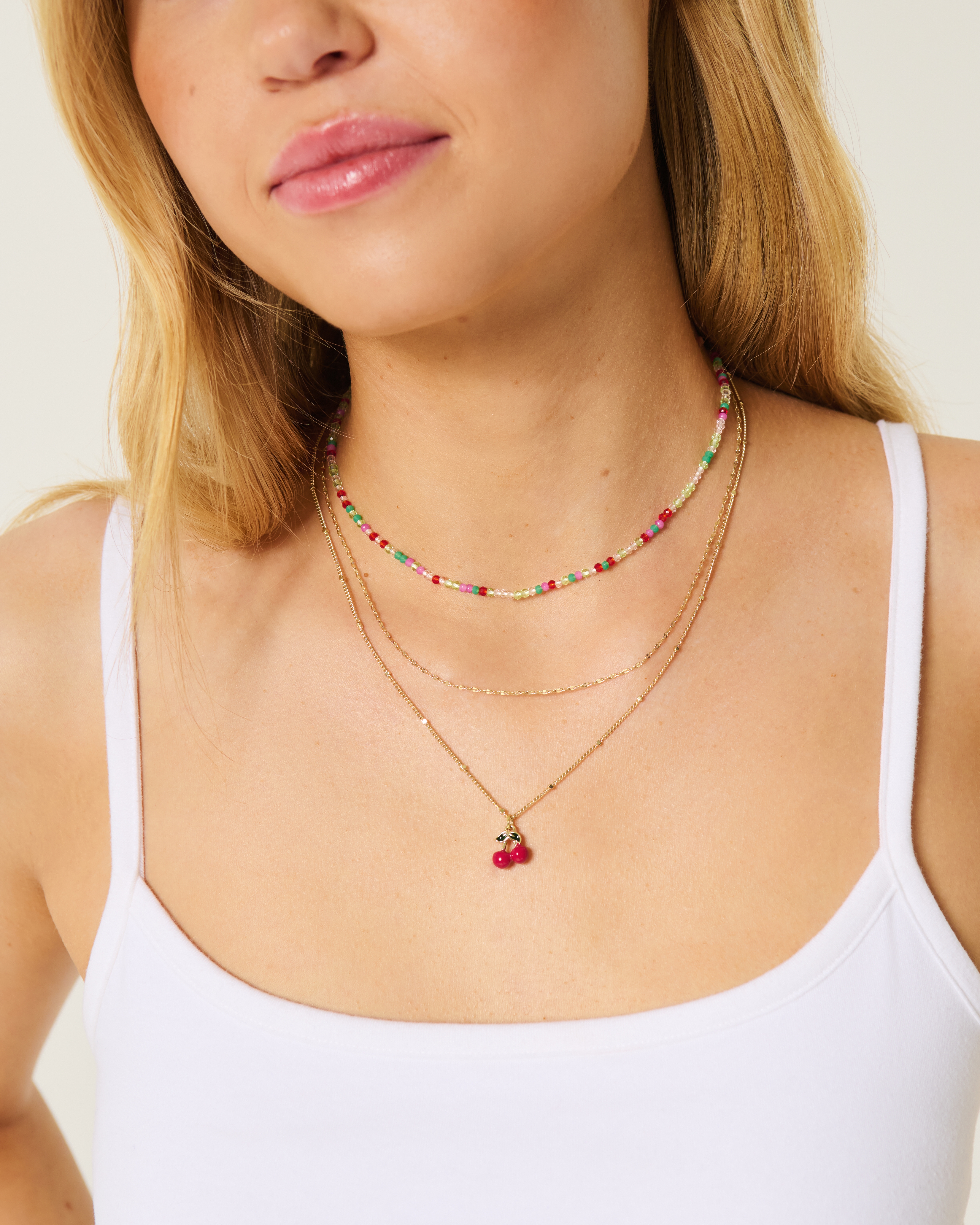 Cherry Necklace 3-Pack