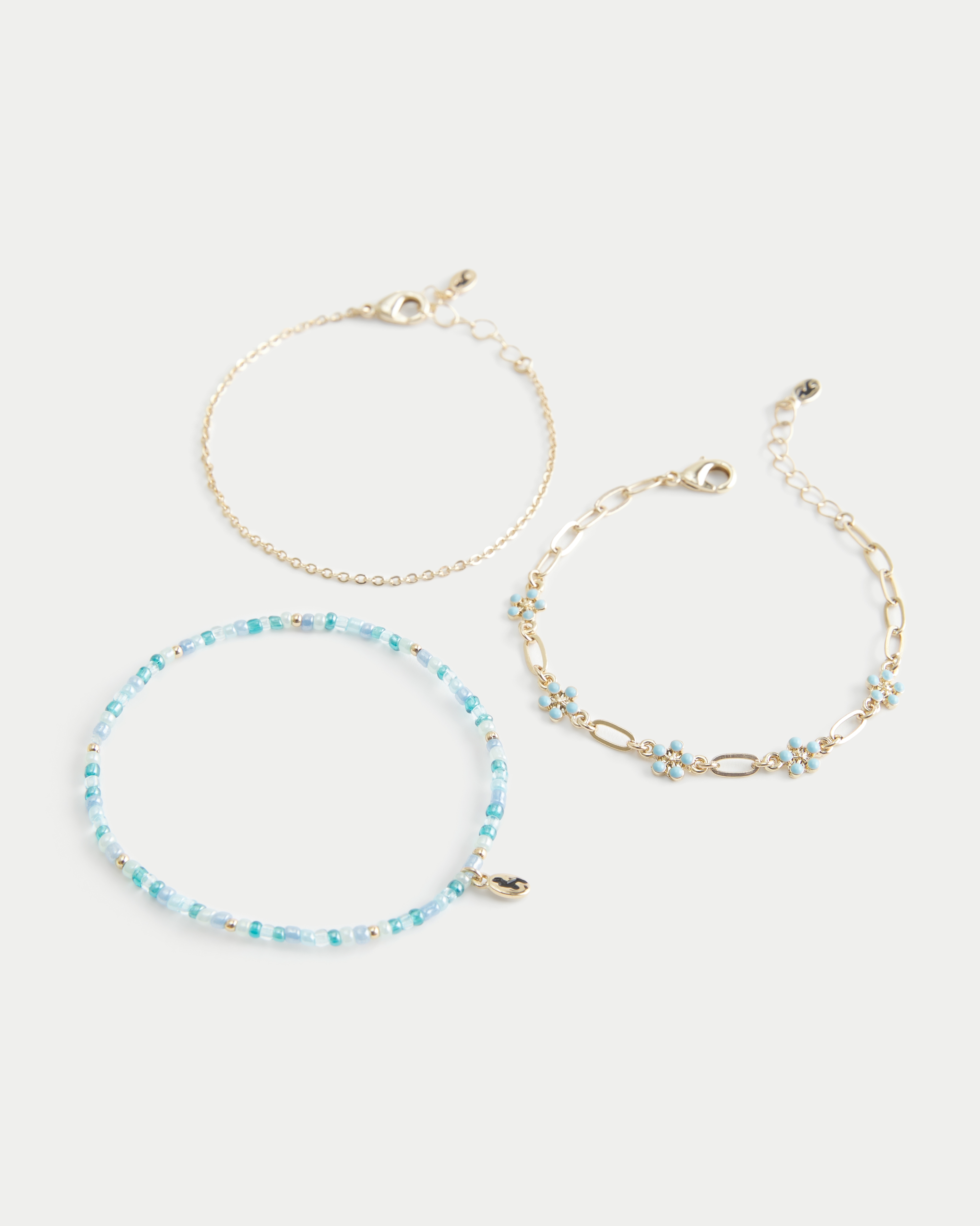 Flower Chain Bracelet 3-Pack