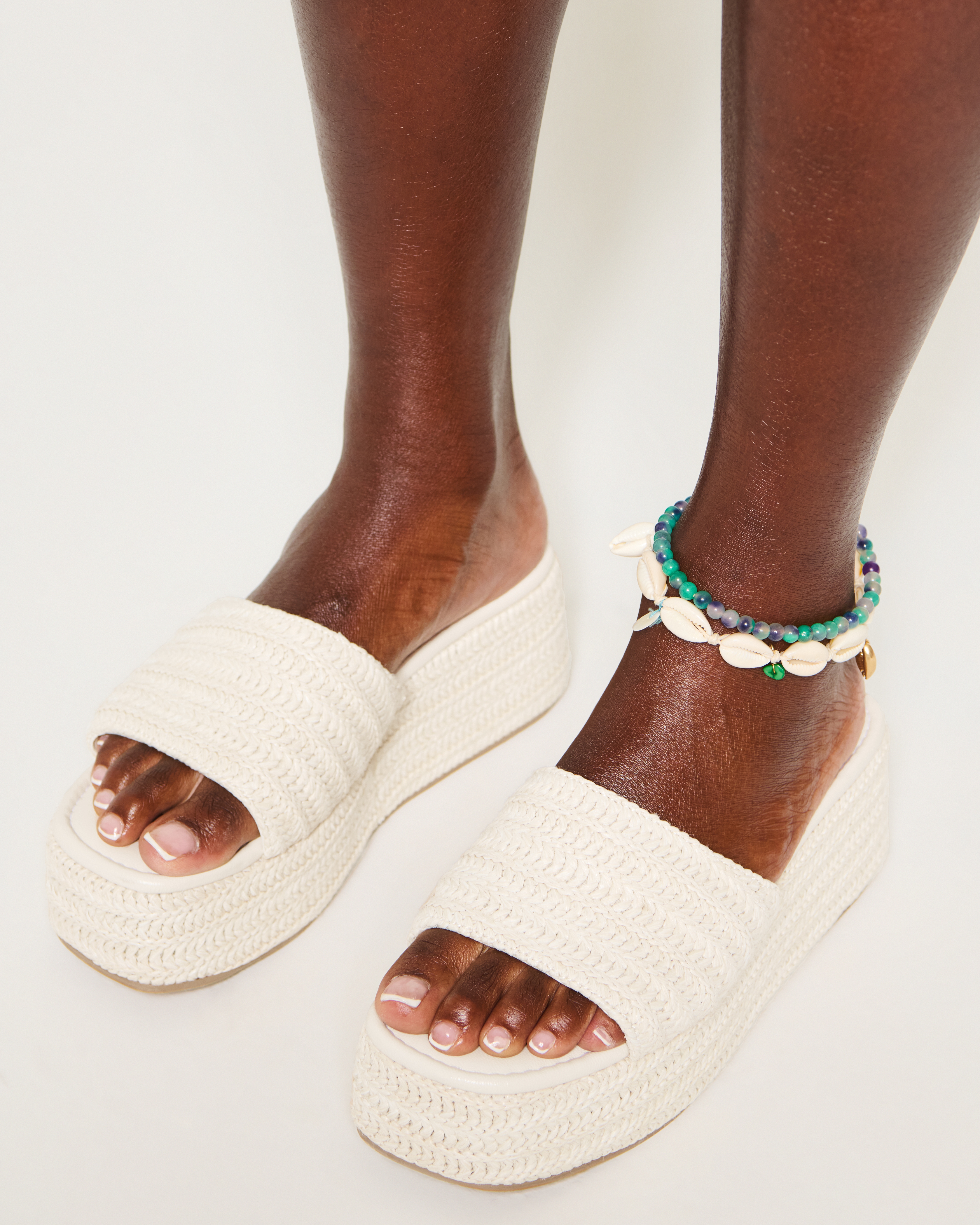 Raffia Platform Sandals