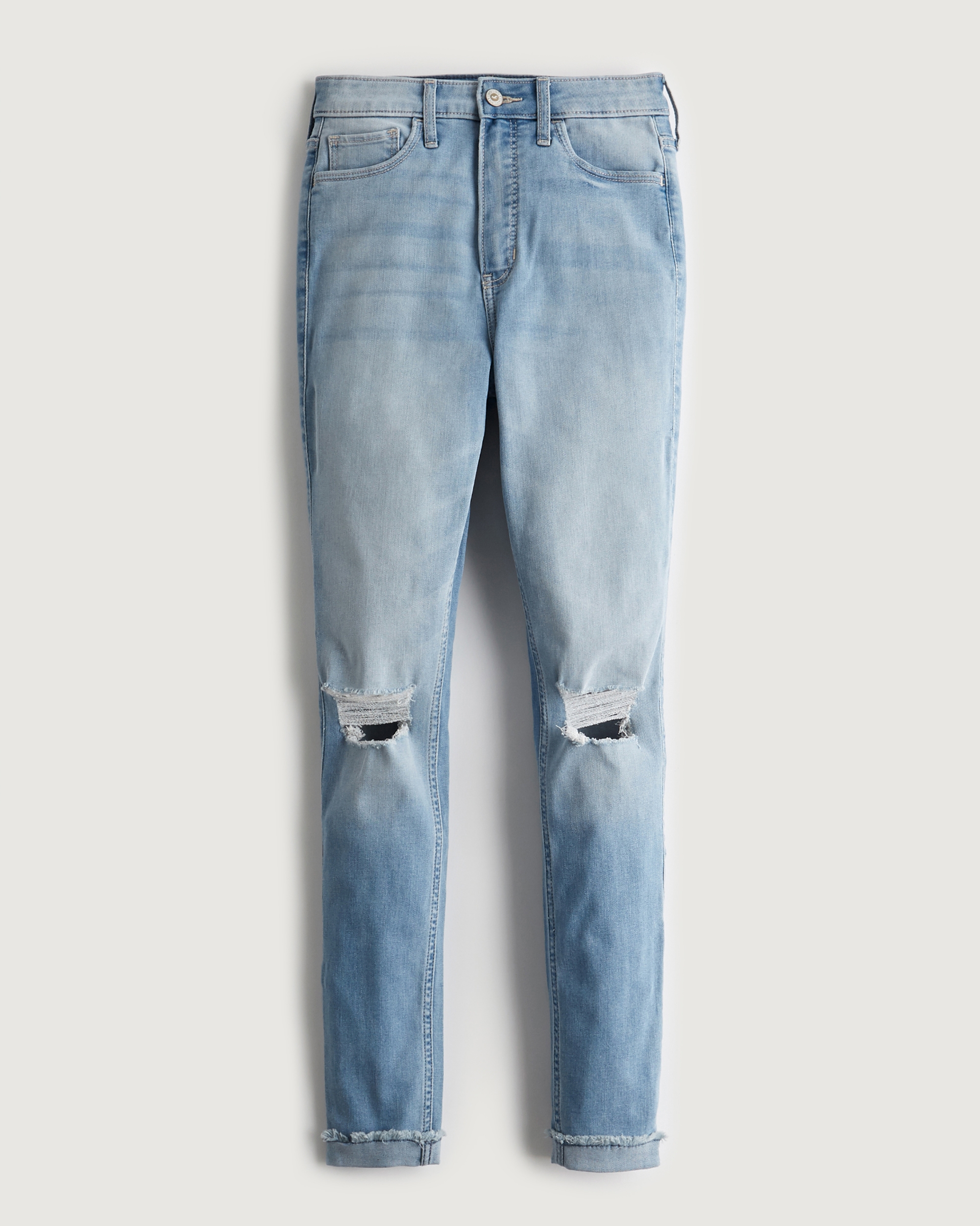 blue hollister jeans