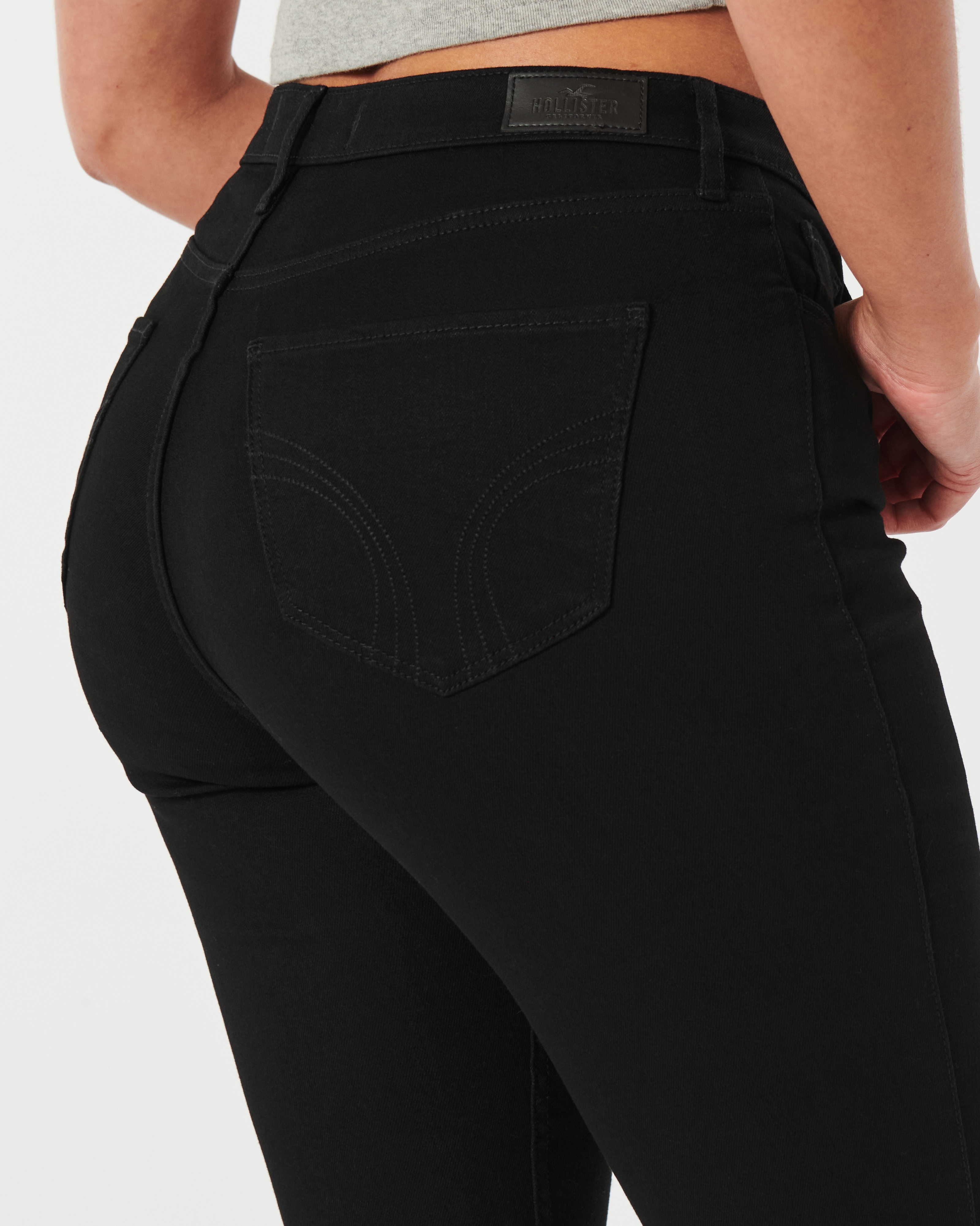 Hollister black jeans womens new arrivals