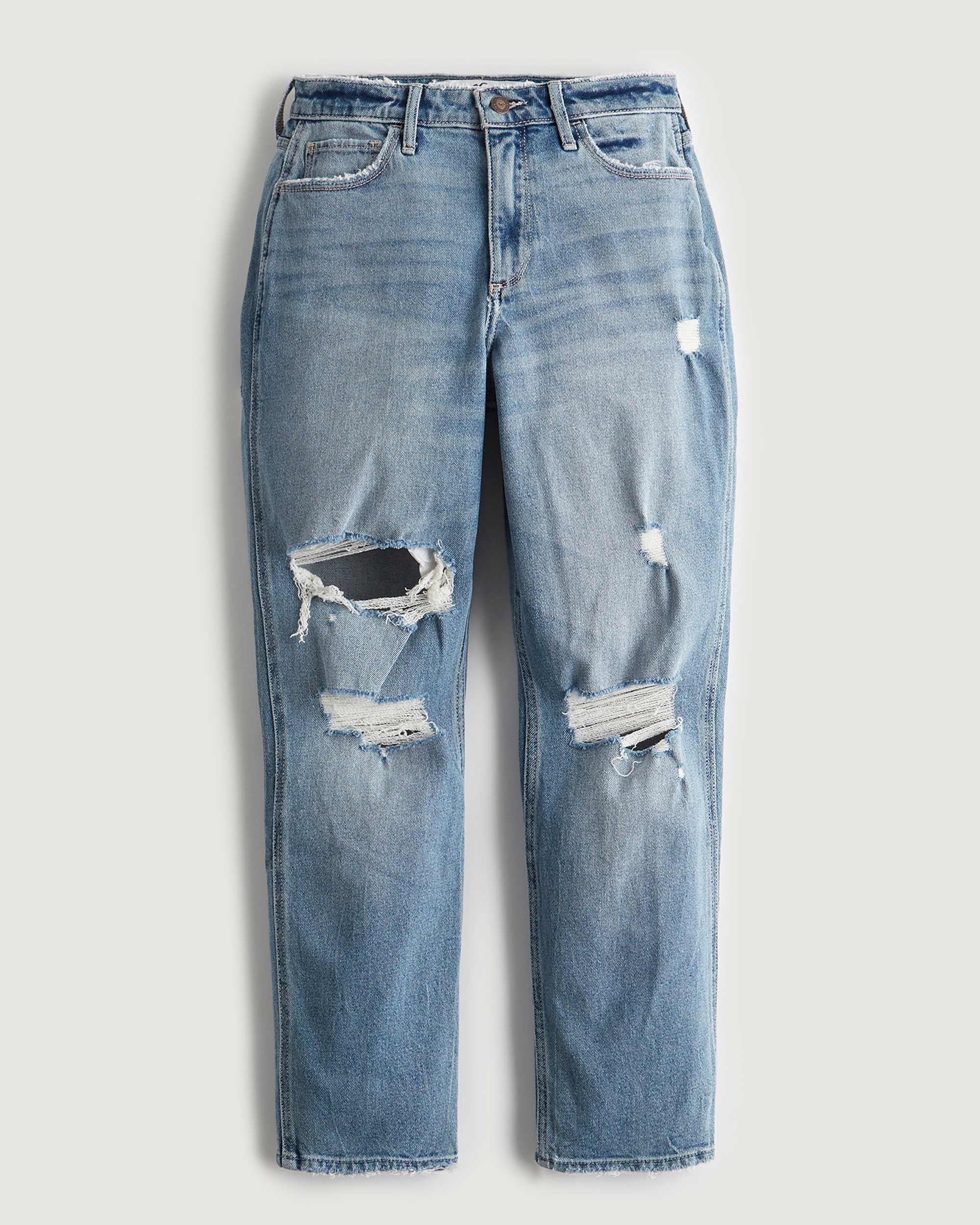 Curvy High-Rise Ripped Medium Wash