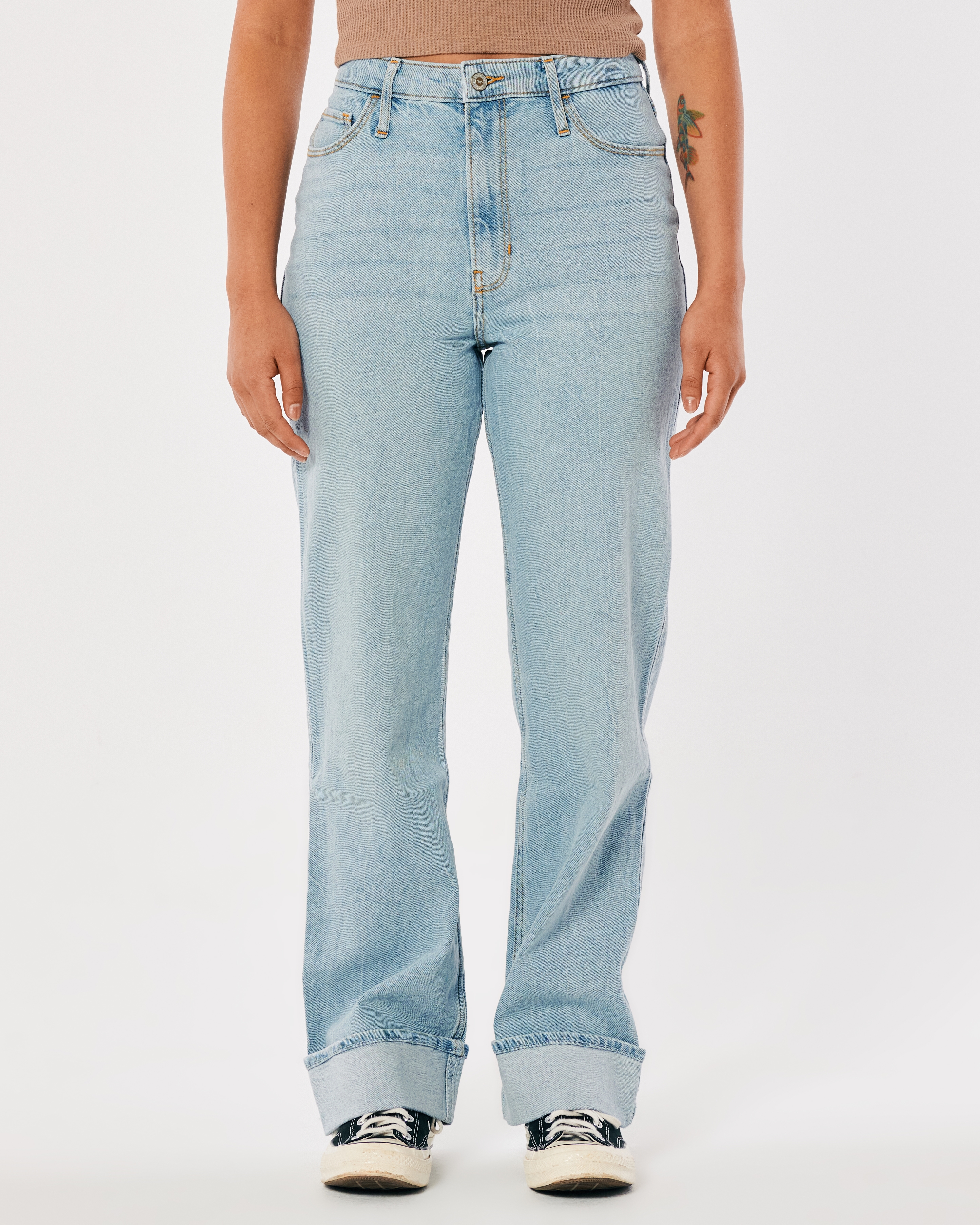 hollister dad jeans