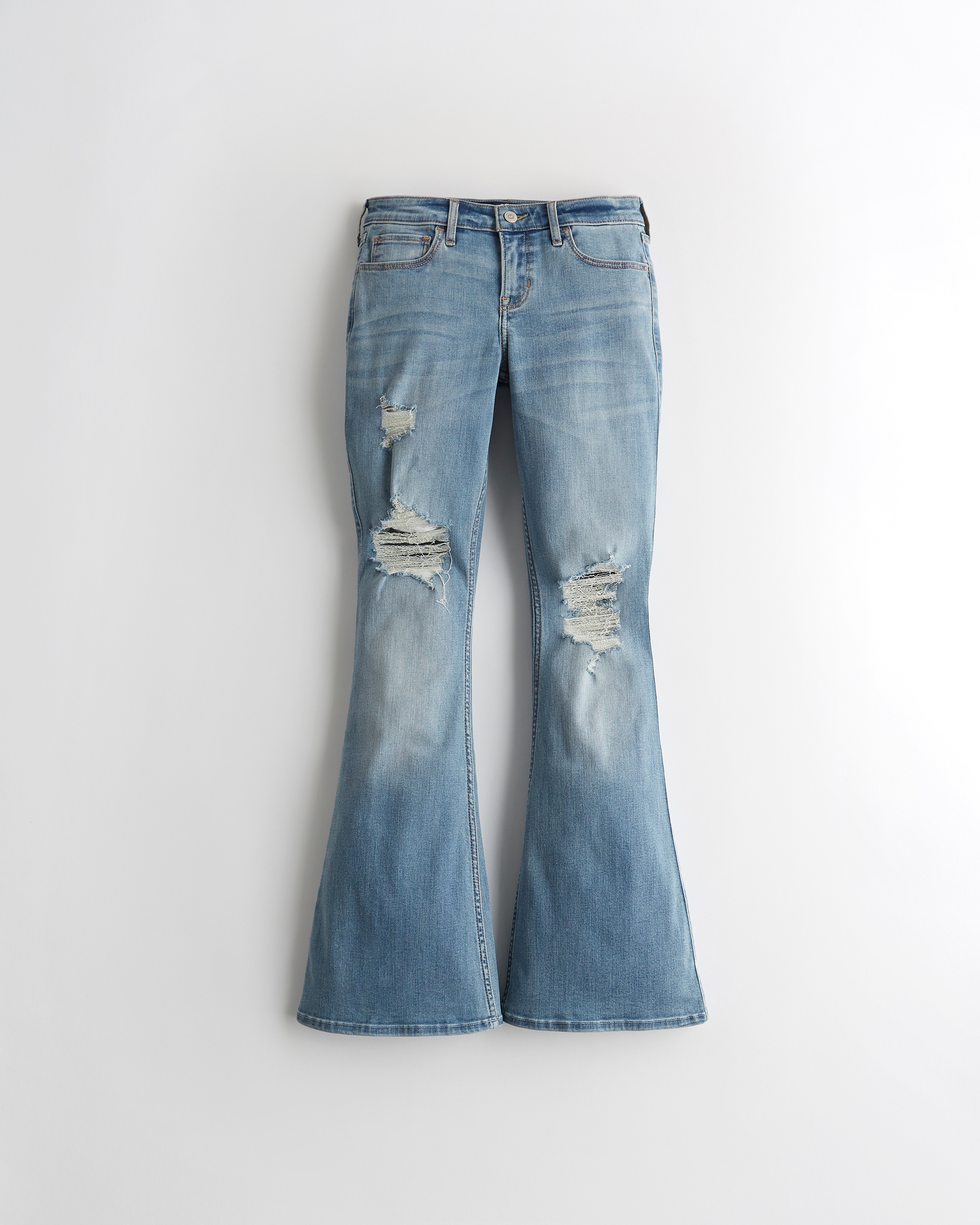 hollister low rise flare jeans