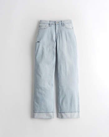 hollister high rise baggy jeans