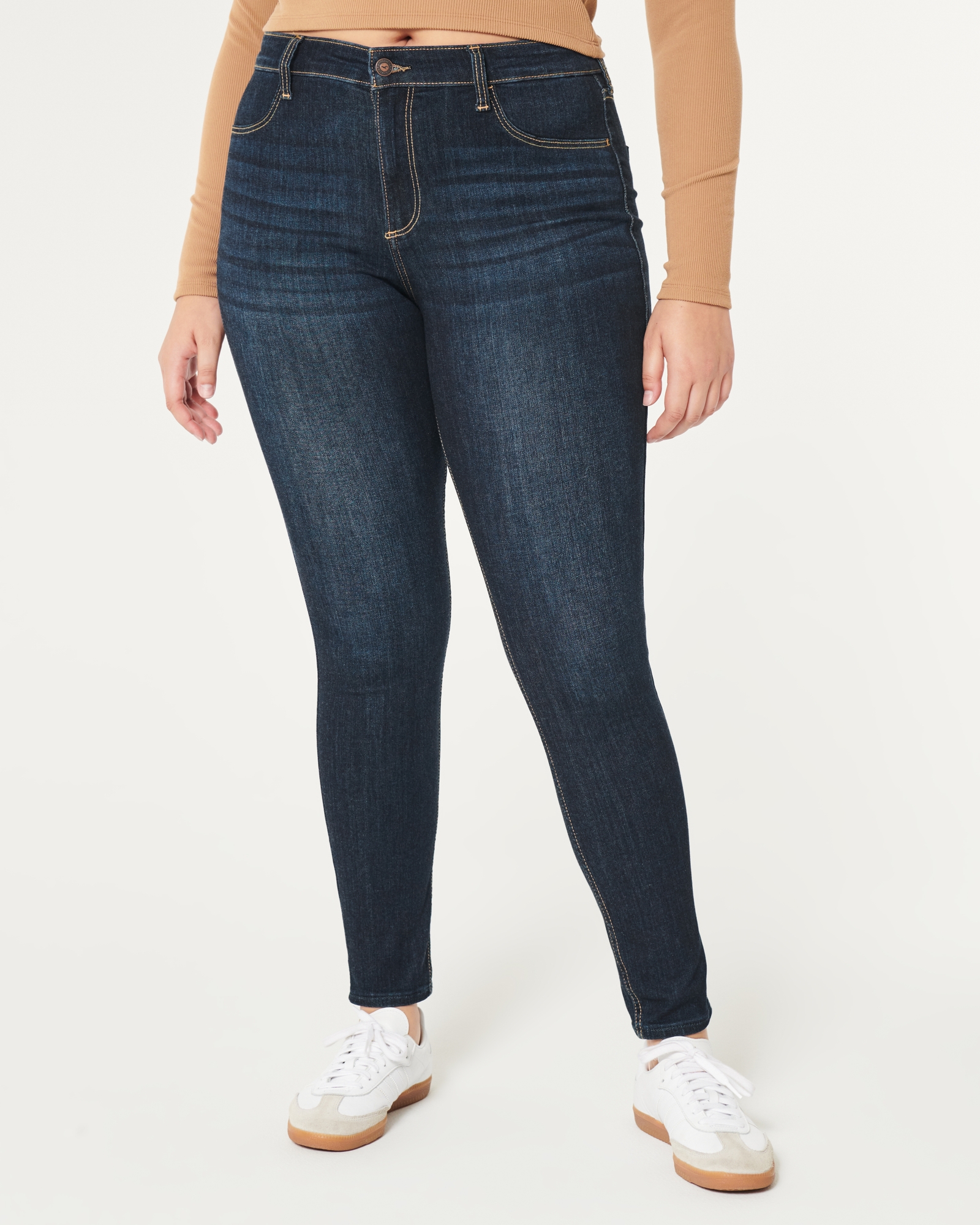 Hollister Ripped Curvy Ultra High Rise Jean Jeggings Women 5R