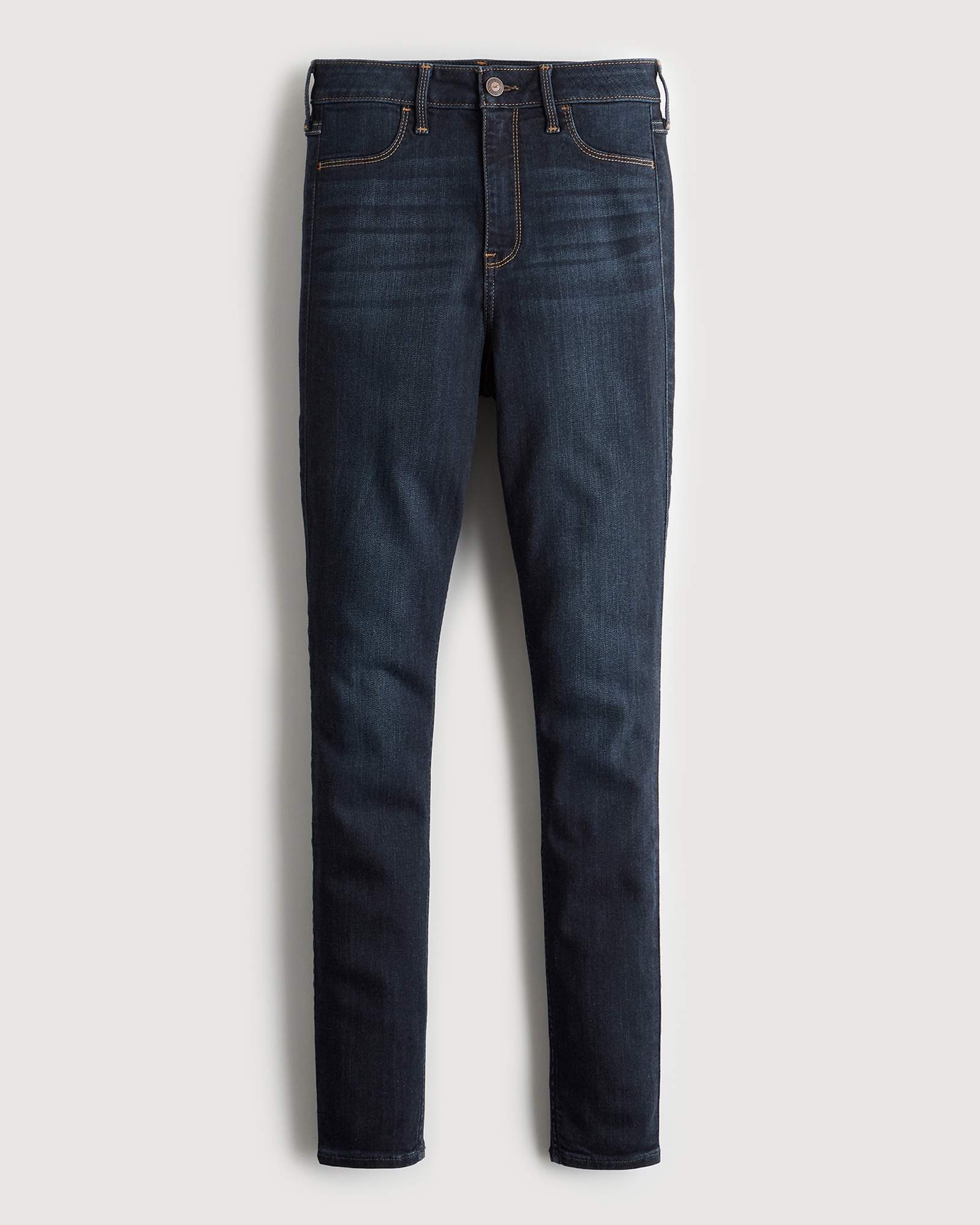 Hollister 0 short blue jeans DESTROYED Curvy High Rise Jeggings