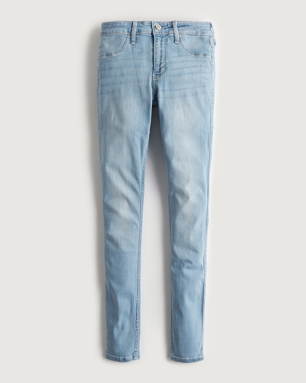 Hollister R\u00f6hrenjeans blau Jeans-Optik Mode Jeans Röhrenjeans 