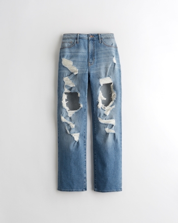 hollister dad jeans