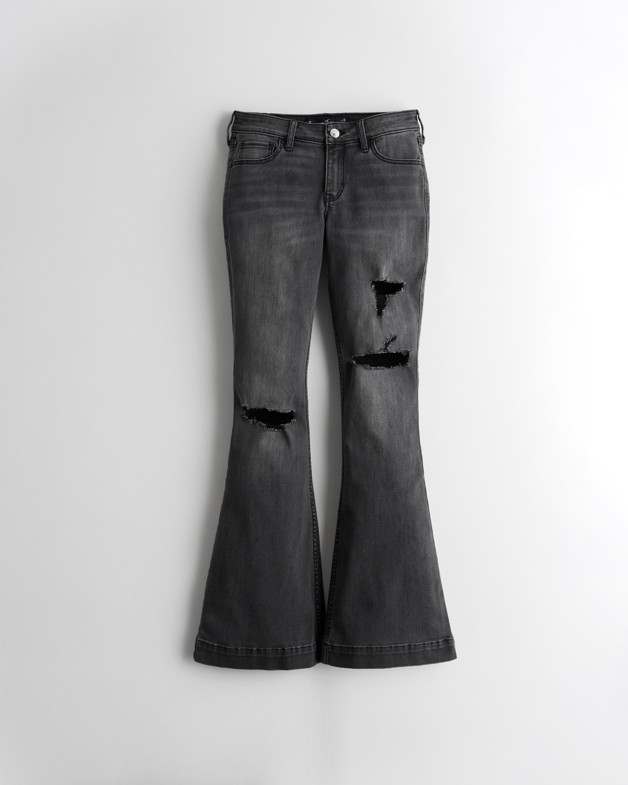 hollister low rise flare jeans