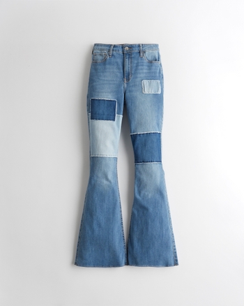 Hollister Patchwork Flare Jeans, 7 – Wear Forward Resale