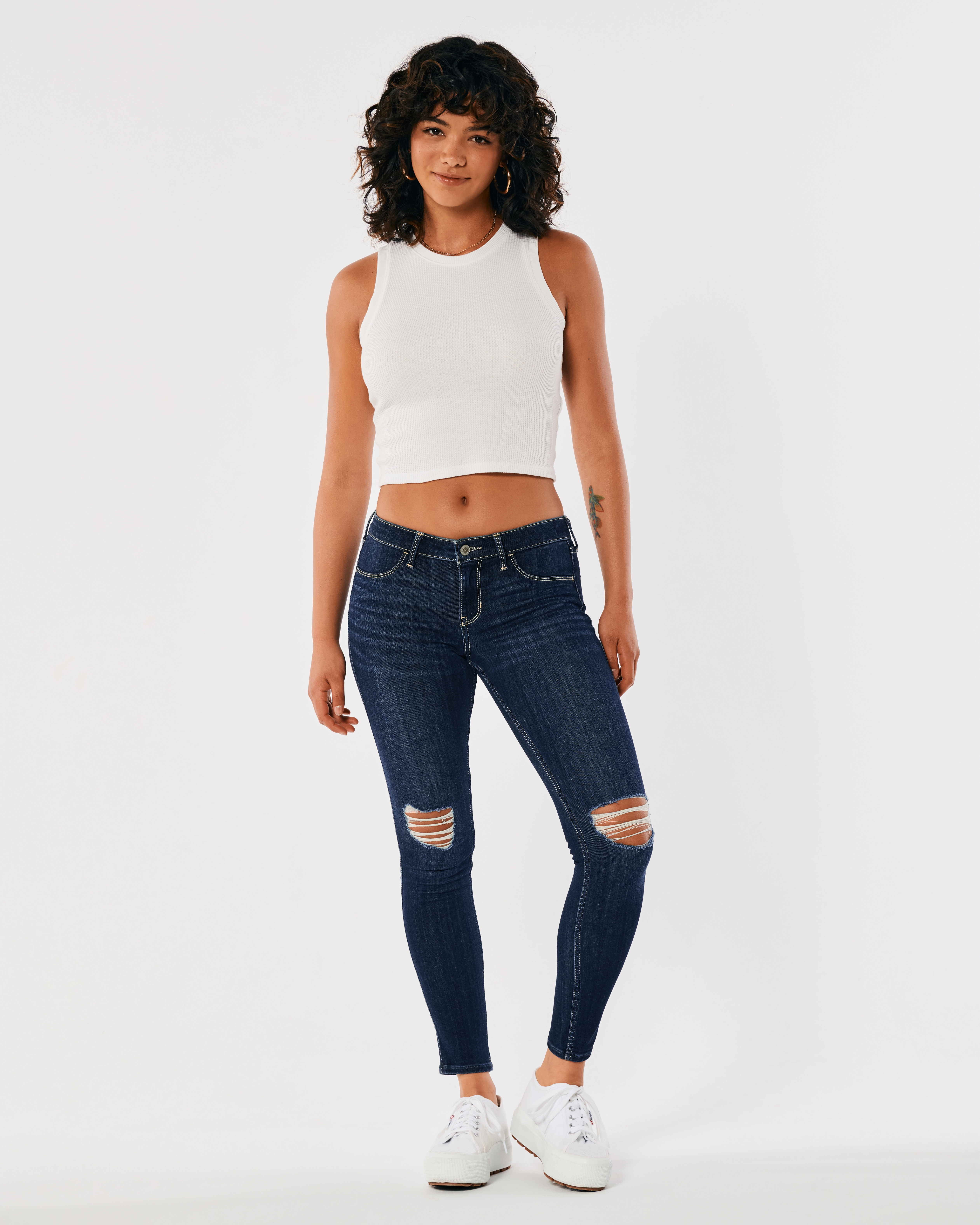 Hollister low rise jean legging advanced on sale stretch