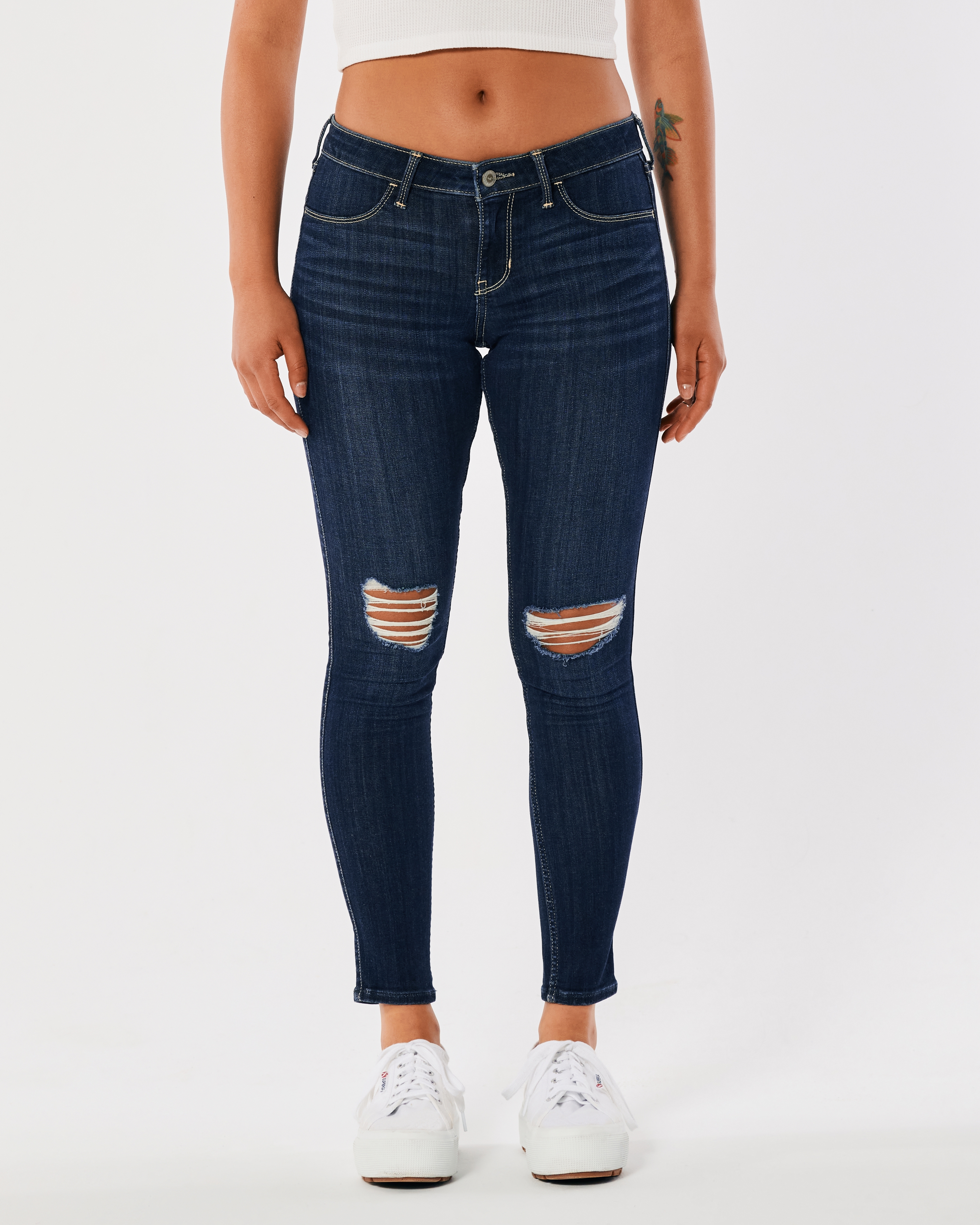 Hollister low cheap rise jeans leggings