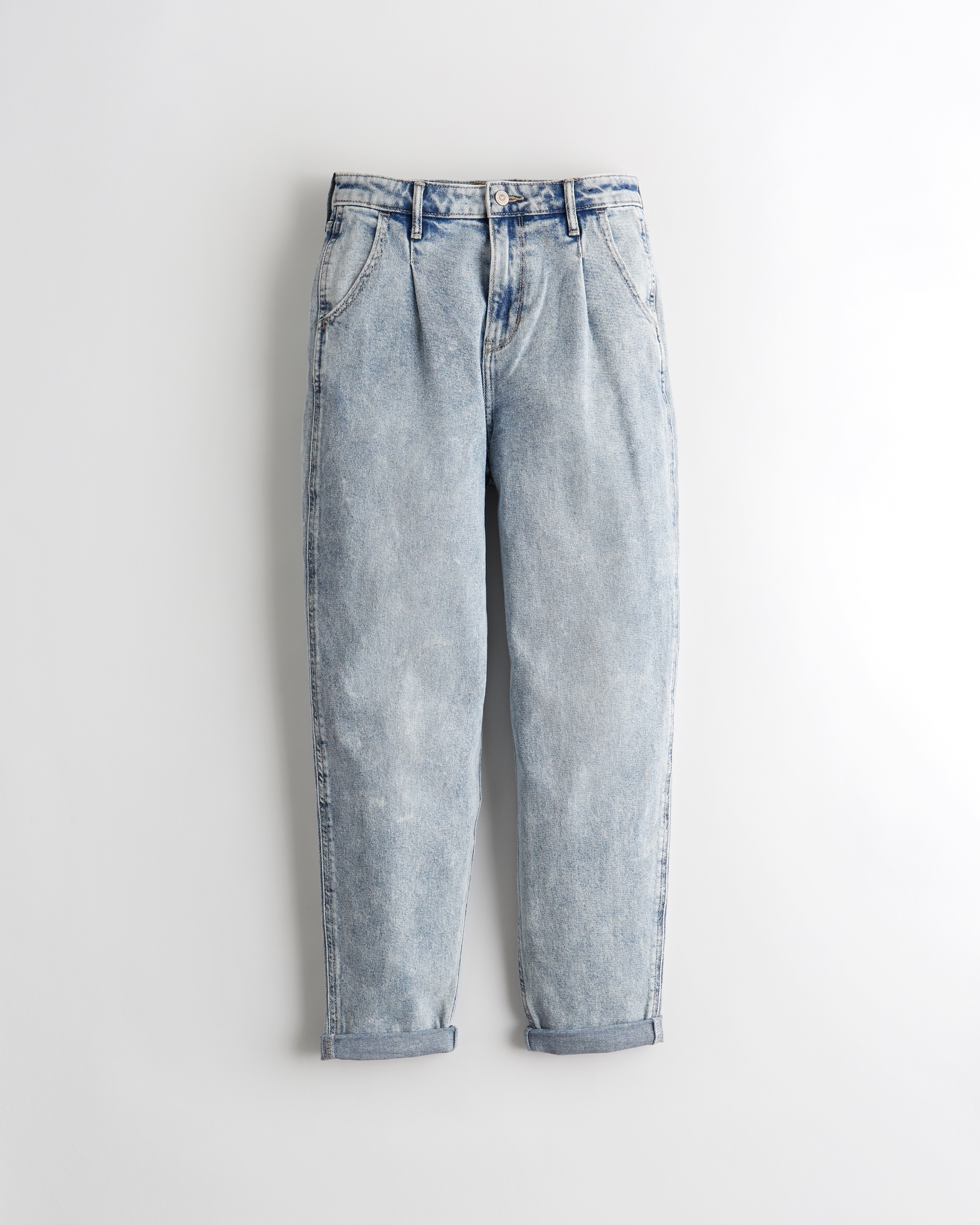 hollister high rise mom jeans