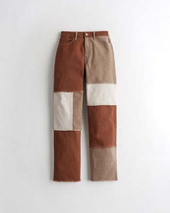 hollister ultra high rise dad joggers