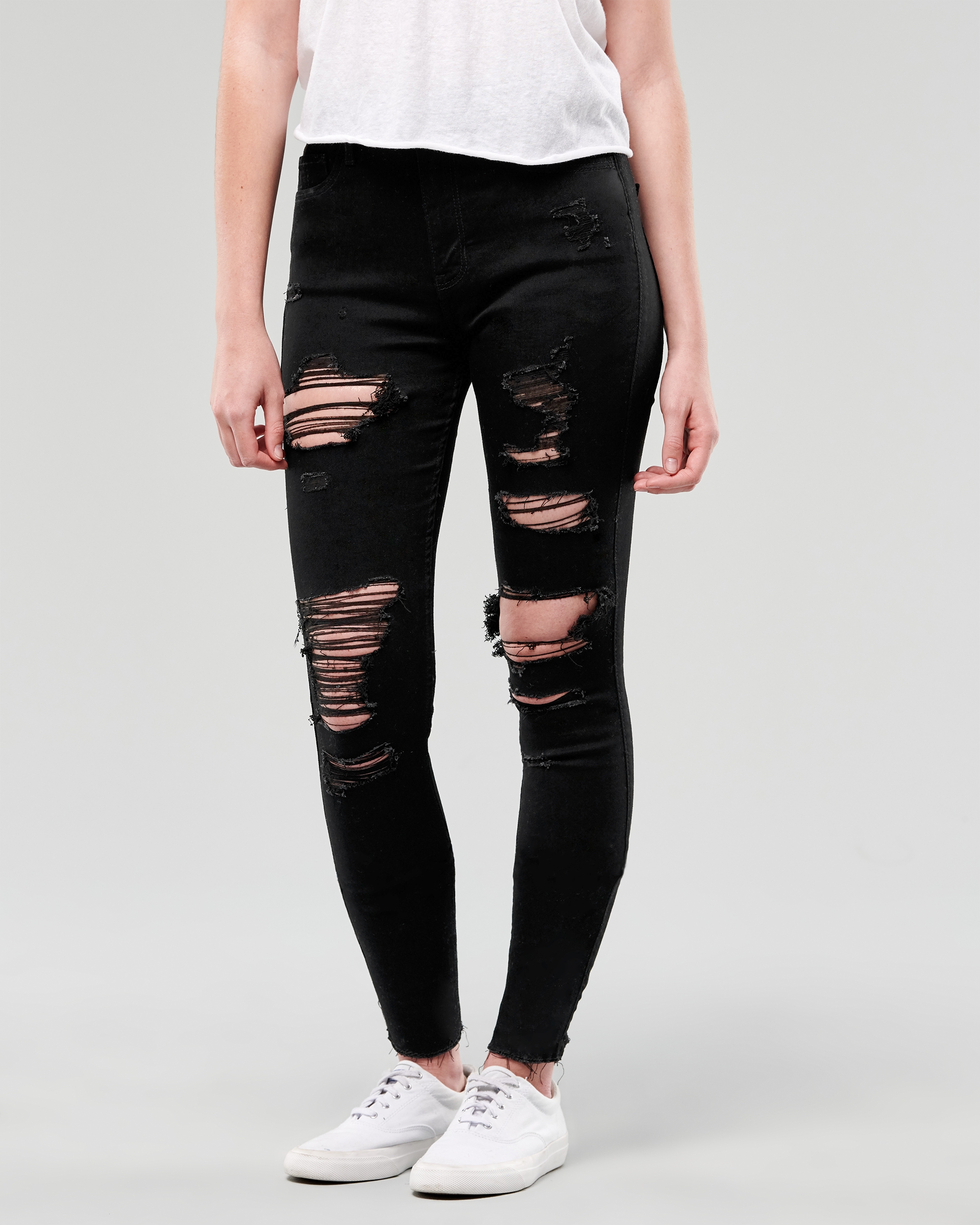 hollister black jeans womens