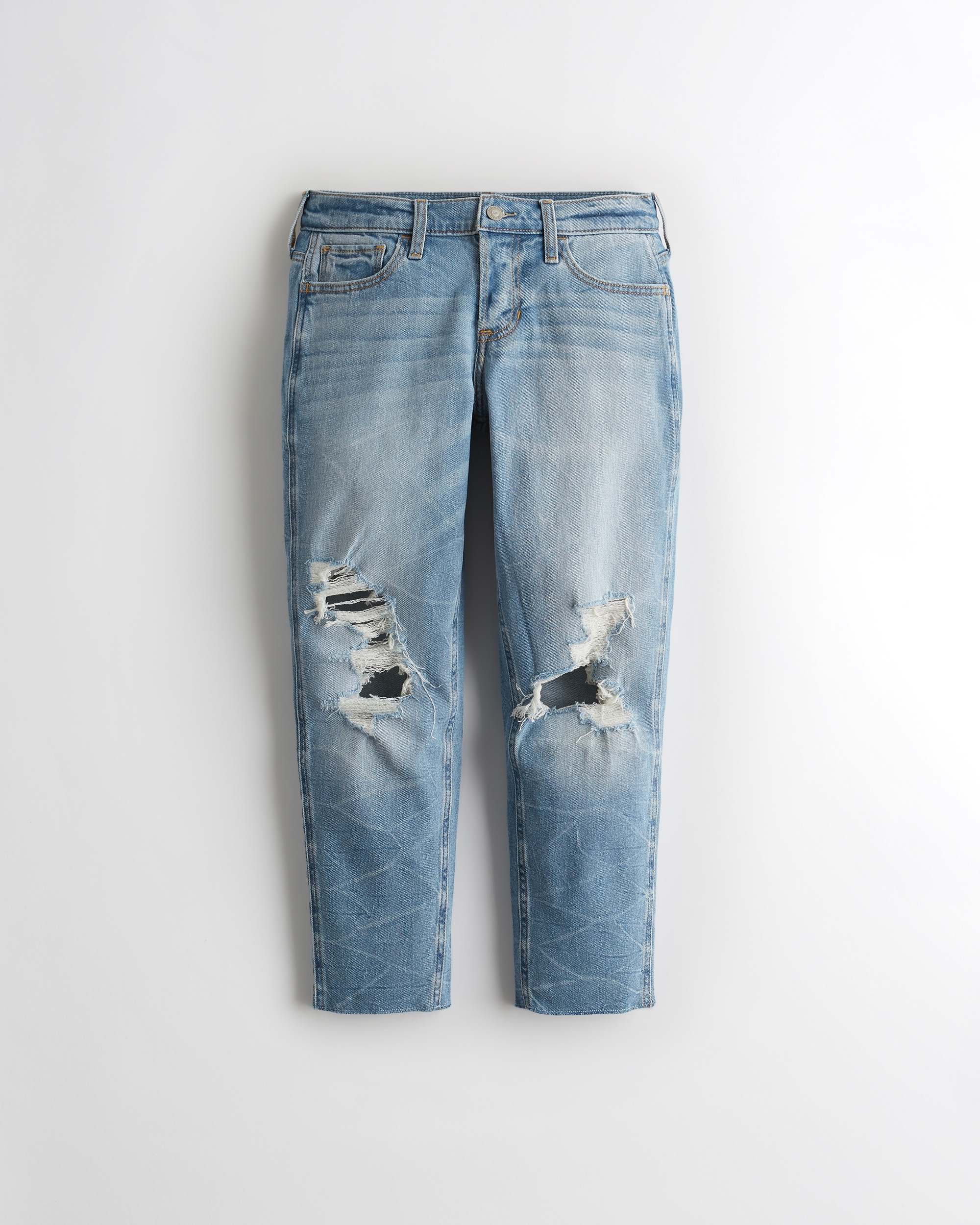 ripped boyfriend jeans hollister