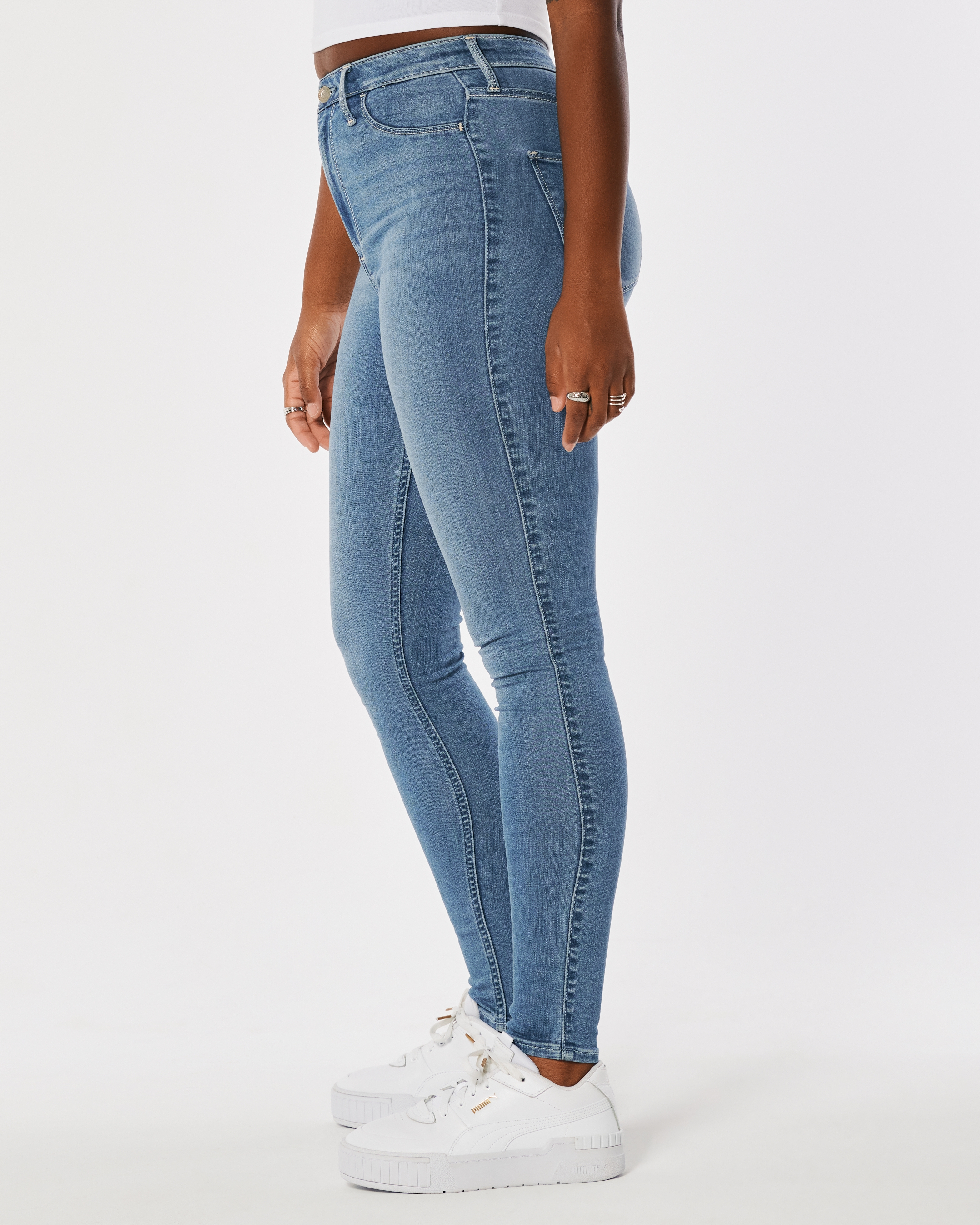 Hollister Low-Rise Light Wash Jean Leggings