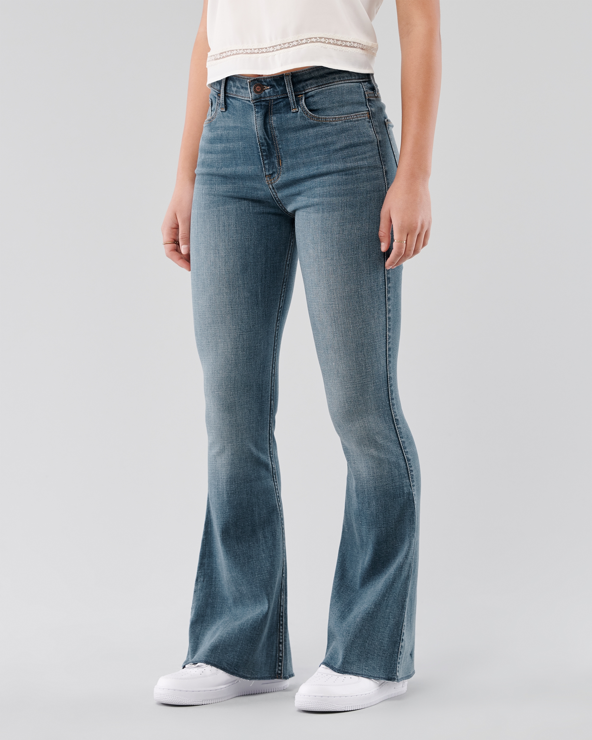 gap high rise flare jeans