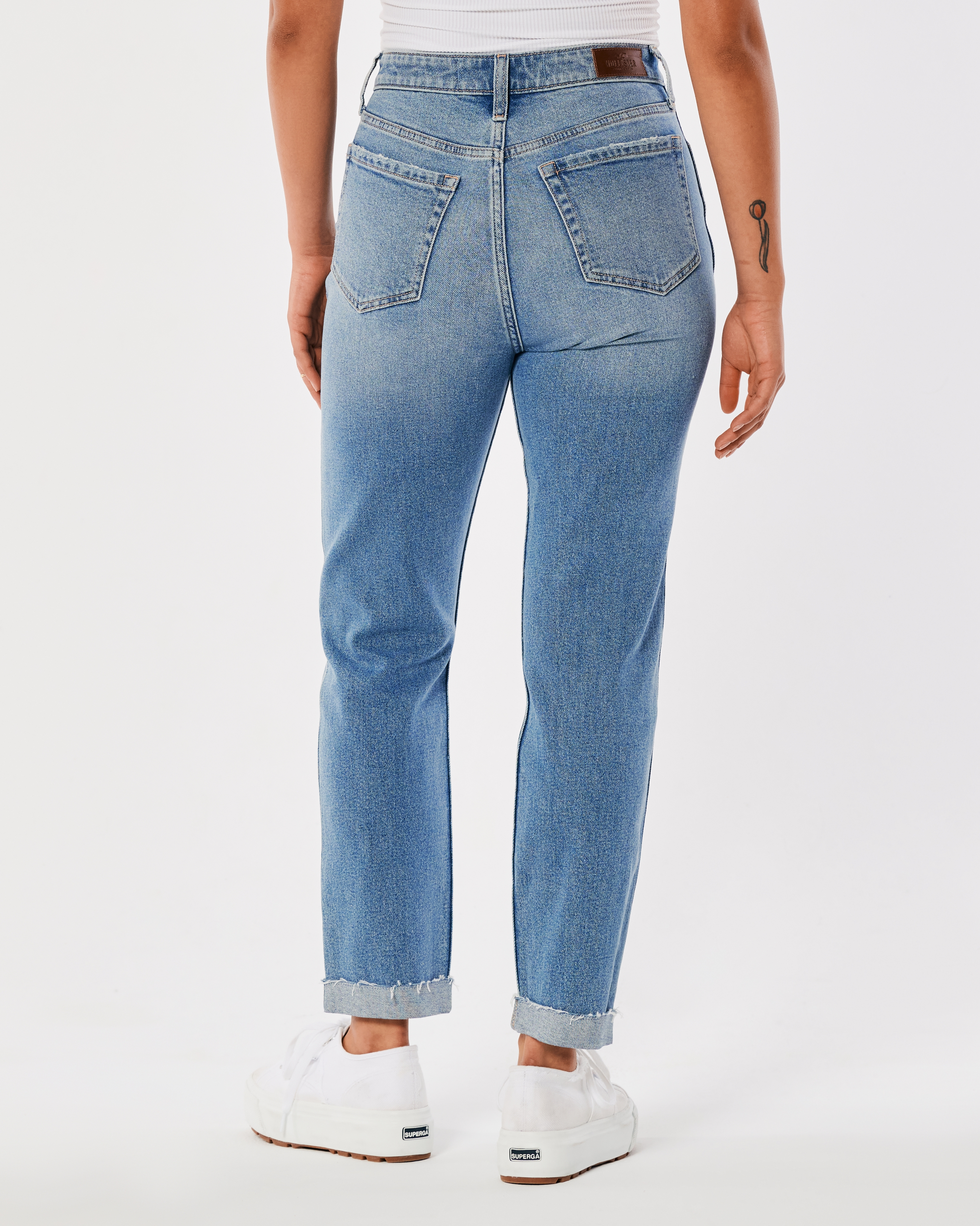 Hollister hot sale mom jean